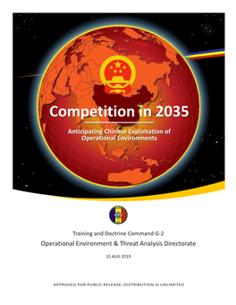 Competition in 2035 Anticipating Chinese Exploitation of Operational Environments