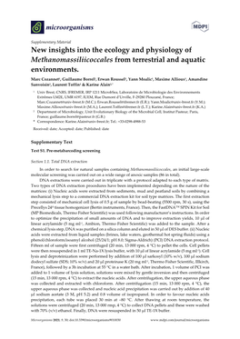 New Insights Into the Ecology and Physiology of Methanomassiliicoccales from Terrestrial and Aquatic Environments