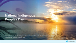 National Indigenous Peoples Day