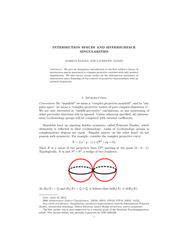 Intersection Spaces and Hypersurface Singularities