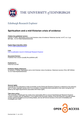 Edinburgh Research Explorer