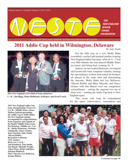 2011 Addie Cup Held in Wilmington, Delaware