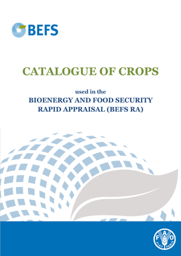 Catalogue of Crops Used in BEFS RA