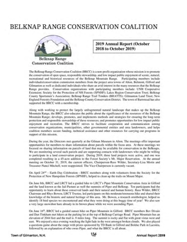 Belknap Range Conservation Coalition