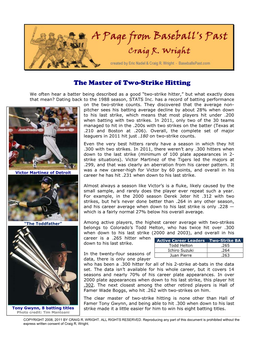 The Master of Two-Strike Hitting