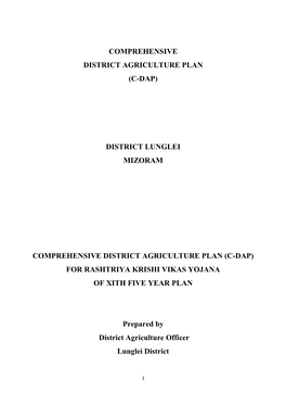 To Download Lunglei District Plan