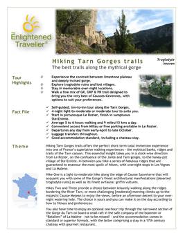 Hiking Tarn Gorges Trails Heaven the Best Trails Along the Mythical Gorge