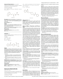 Indenolol Hydrochloride