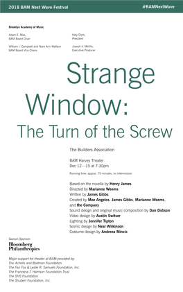 Strange Window: the Turn of the Screw