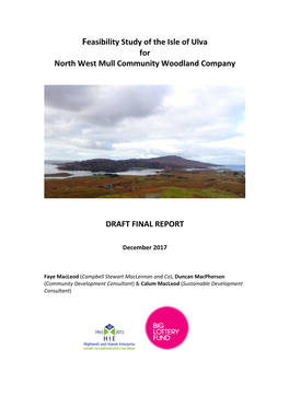 Feasibility Study of the Isle of Ulva for North West Mull Community Woodland Company