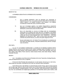 Asamblea Legislativa - Republica De El Salvador 1 ______