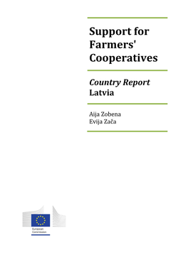 Support for Farmers' Cooperatives Country Report Latvia