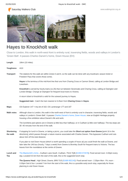 Hayes to Knockholt Walk - SWC