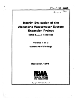 Alexandria Wastewater System Expansion Project