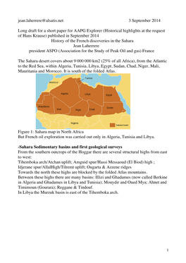 Jean.Laherrere@Alsatis.Net 3 September 2014 Long Draft for a Short Paper for AAPG Explorer