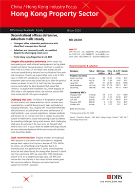 Hong Kong Property Sector