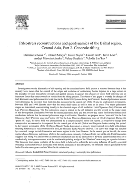 1997 Delvaux Et Al Baikal Paleostress2 Cz.Pdf