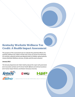Kentucky Worksite Wellness Tax Credit: a Health Impact Assessment
