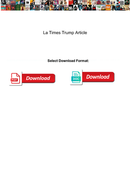 La Times Trump Article