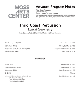 Third Coast Percussion