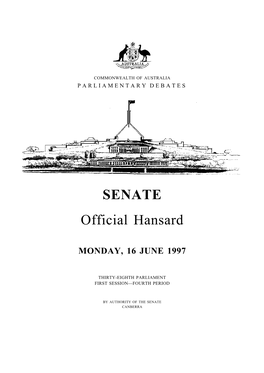 SENATE Official Hansard