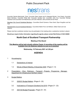(Public Pack)Agenda Document for North East Of