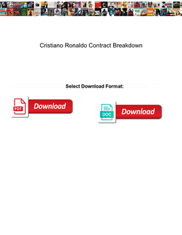 Cristiano Ronaldo Contract Breakdown