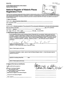 National Register of Historic Places Registration Form