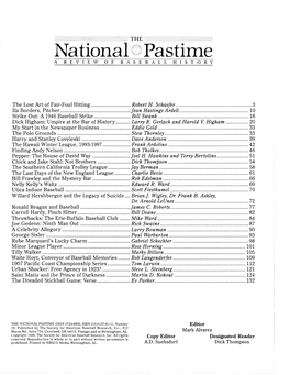 Download the PDF of the National Pastime, Volume 20