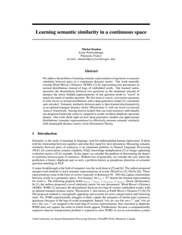 Learning Semantic Similarity in a Continuous Space