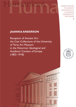 JAANIKA ANDERSON Reception of Ancient