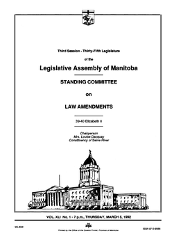 Legislative Assembly of Manitoba