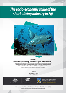 The Socio-Economic Value of the Shark-Diving Industry in Fiji