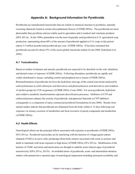 Interaction Profile for Mixture of Insecticides