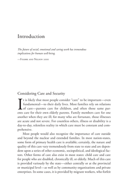 The Ethics of Care: a Feminist Approach to Human Security