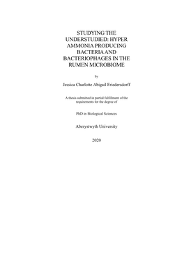 Hyper Ammonia Producing Bacteria and Bacteriophages in the Rumen Microbiome