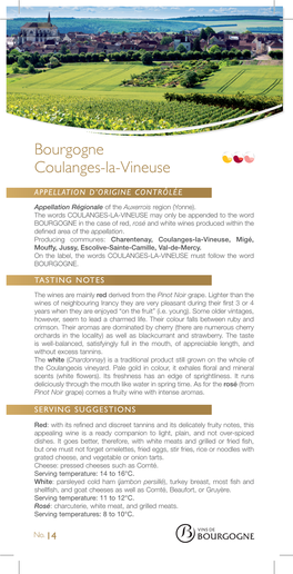 Bourgogne Coulanges-La-Vineuse