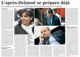 L'après-Delanoë Se Prépare Déjà