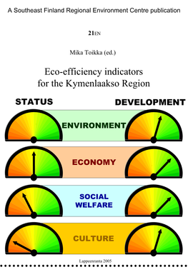 Eco-Efficiency Indicators for the Kymenlaakso Region