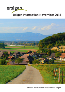 Ersiger-Information November 2018