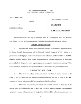 Vilma V. Goodell Complaint 5.17.12