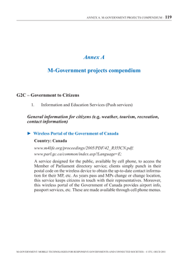 M-Government Projects Compendium – 119