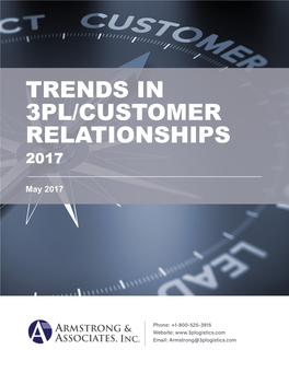 Trends in 3Pl / Customer Relationships