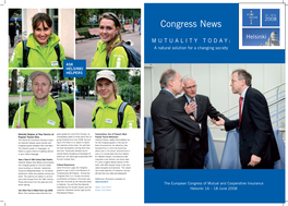 Congress News E Helsinki MUTUALITY TODAY: a Natural Solution for a Changing Society