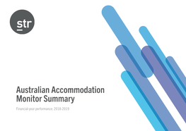 2018-19 Australian Accommodation Monitor
