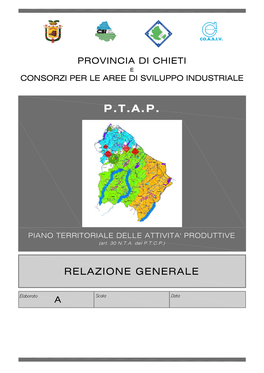 PIANO TERRITORIALE DELLE ATTIVITÀ PRODUTTIVE Della Provincia Di Chieti