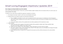 Imprimatur Updates 2019