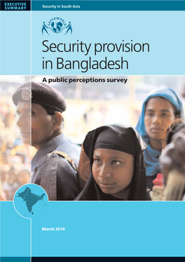 Security Provision in Bangladesh a Public Perceptions Survey