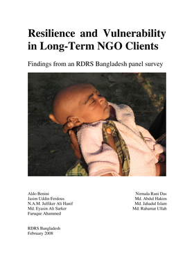 Resilience and Vulnerability in Long-Term NGO Clients