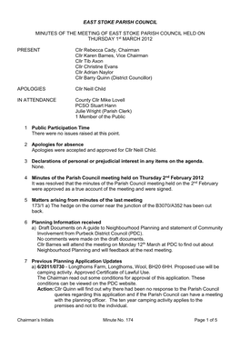 East Stoke Parish Council